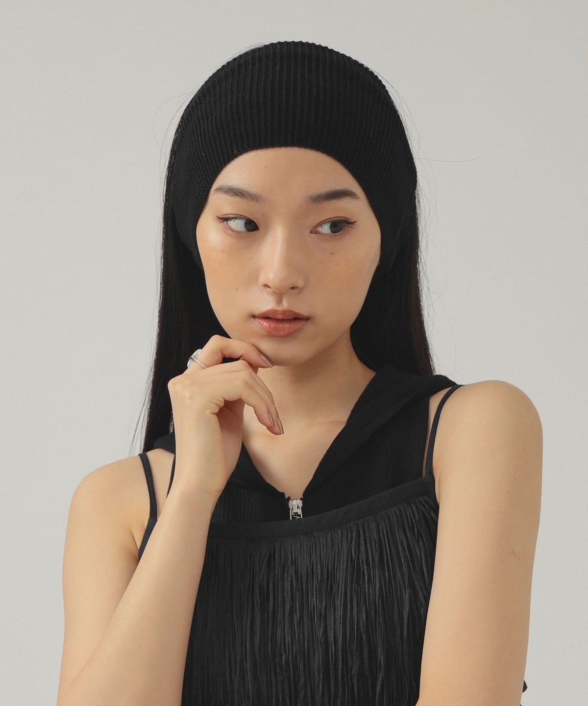 RACAL ラカル / Rib knit Hairband ヘアアクセサリー WOMEN BLACK ONE SIZE RACAL ラカル / Rib knit Hairband ヘアアクセサリー WOMEN BLACK ONE SIZE