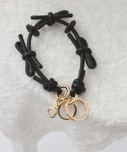 【WEB限定】Hashibami / レザー リボン スマホハンドストラップ