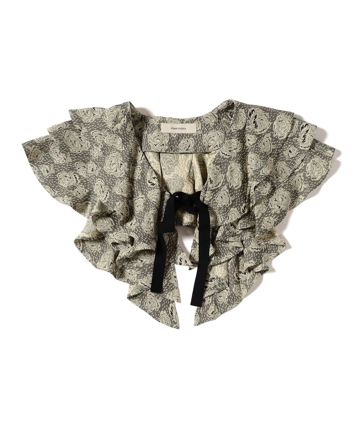 FUMIE=TANAKA / フラワー フリル ネック 財布・小物 WOMEN BLACK ONE SIZE FUMIE=TANAKA / フラワー フリル ネック 財布・小物 WOMEN BLACK ONE SIZE