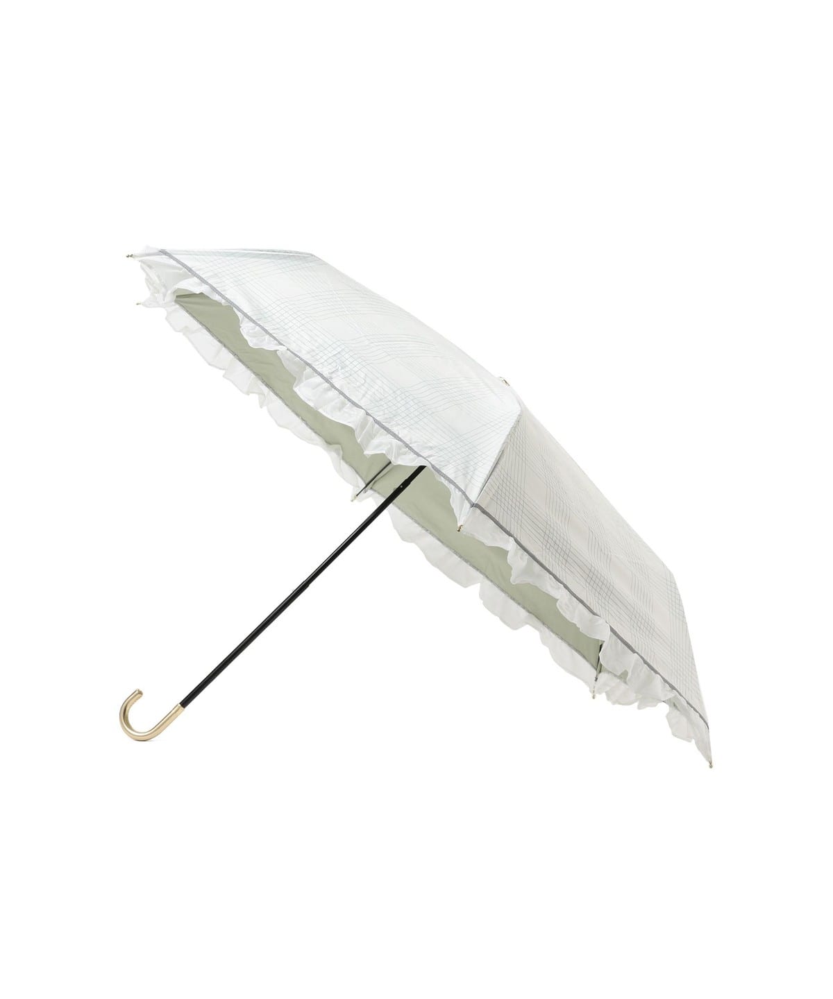 Ray BEAMS（レイ ビームス）Ray BEAMS / フリル 晴雨兼用 折りたたみ傘 