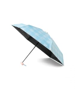 花格晴雨兩用折疊傘