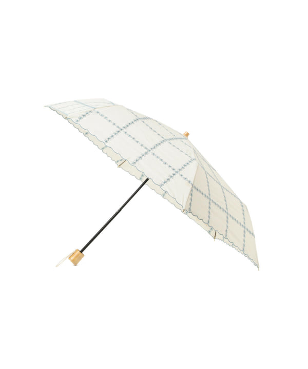 Ray Beams レイ ビームス アウトレット Ray Beams フラワー 刺繍 折りたたみ 日傘 ファッション雑貨 折りたたみ傘 通販 Beams