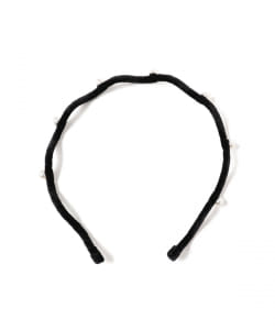 ○▲SCHO / ARIEL WAVE VELVET CRYSTAL HAIRBAND