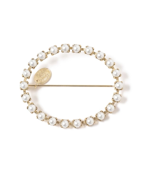 Ray BEAMS（レイ ビームス）Junco Paris / Circle Pearl Brooch 