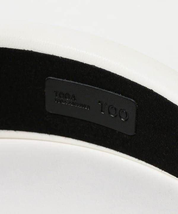 TOGA PULLA/トーガプルラ】Leather headband 1/レザーヘッド