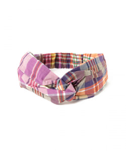 CONTROL FREAK / マドラスチェック ヘアバンド