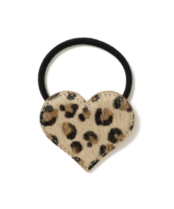 Ray BEAMS / ハート ヒョウ柄 ヘアゴム