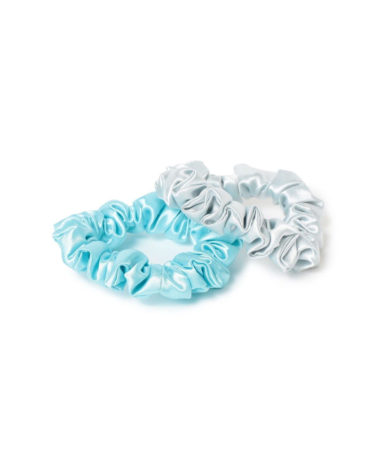 プチ シュシュSET ヘアアクセサリー WOMEN LIGHT BLUE*GREY ONE SIZE プチ シュシュSET ヘアアクセサリー WOMEN LIGHT BLUE*GREY ONE SIZE