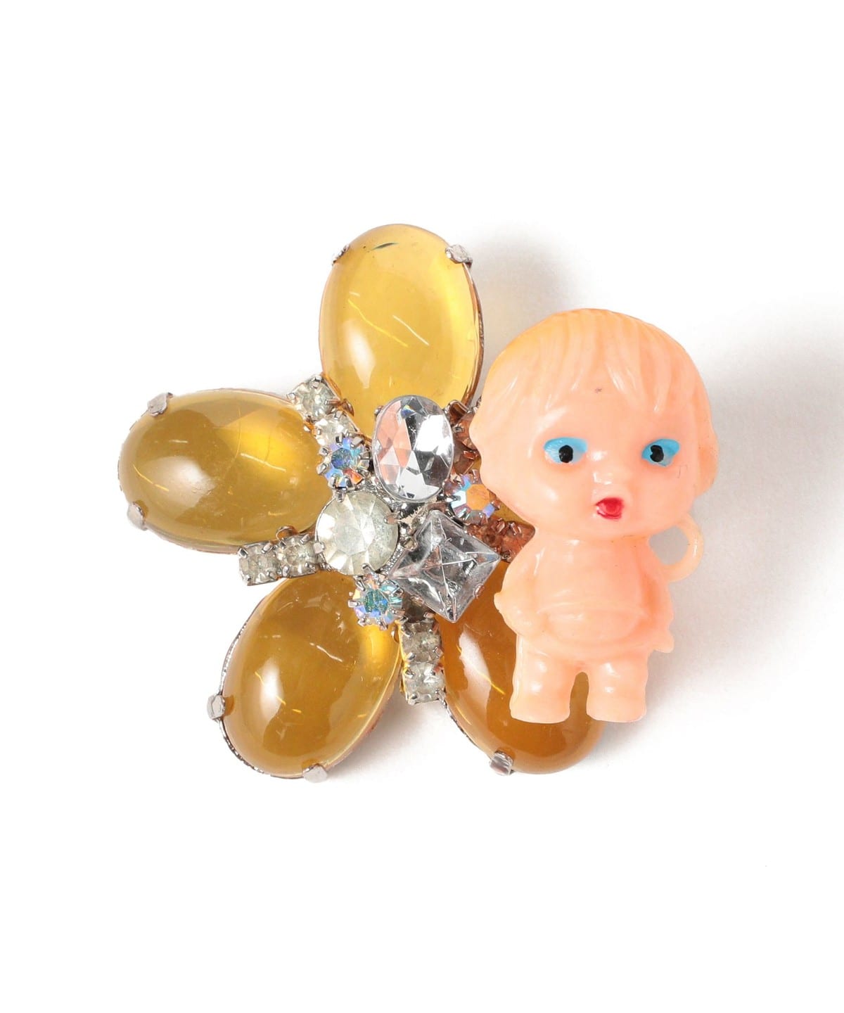 guriguri グリグリ / フラワー ブローチ アクセサリー WOMEN YELLOW ONE SIZE guriguri グリグリ / フラワー ブローチ アクセサリー WOMEN YELLOW ONE SIZE