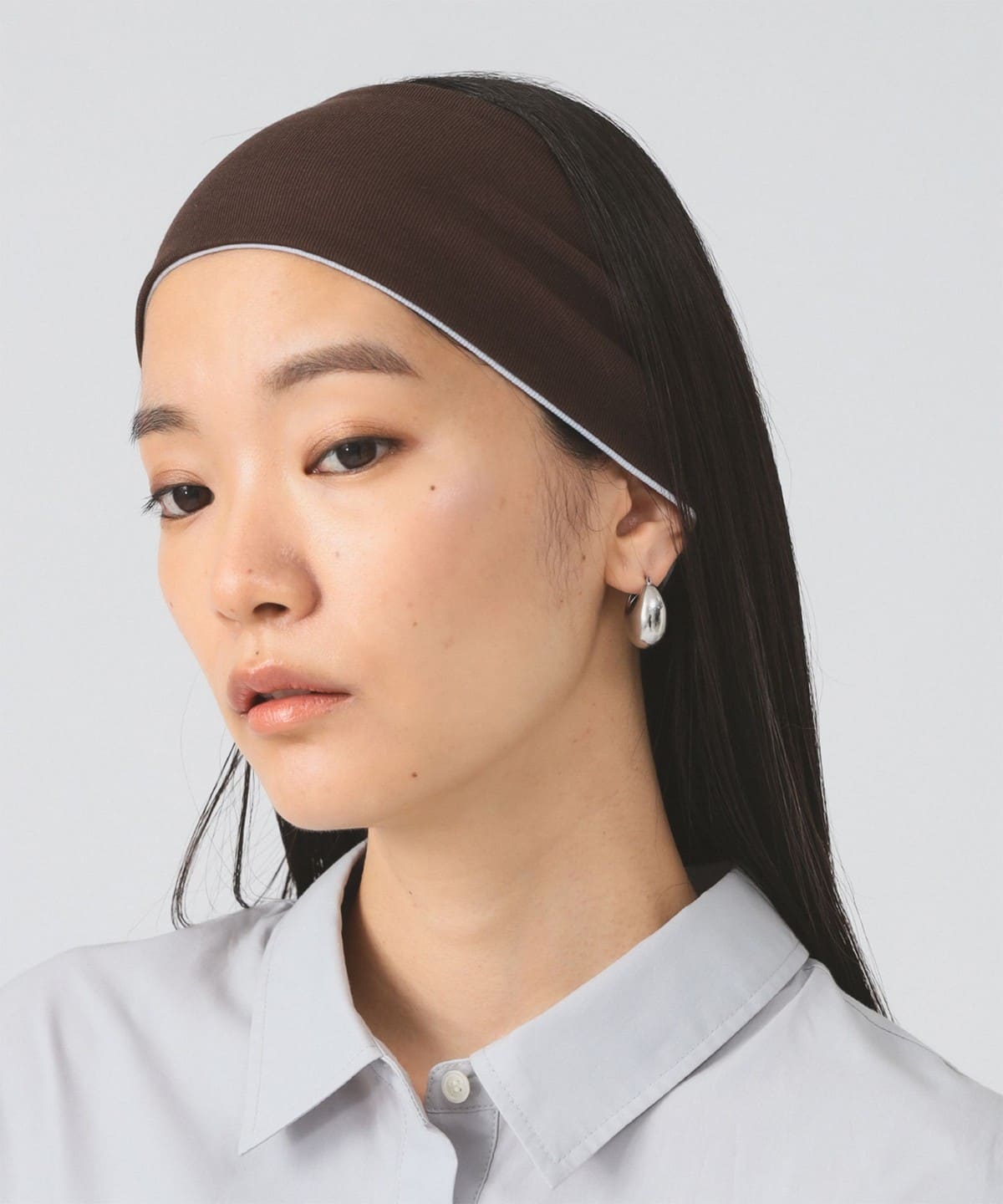 リバーシブル ヘアバンド ヘアアクセサリー WOMEN DARK. BROWN ONE SIZE リバーシブル ヘアバンド ヘアアクセサリー WOMEN DARK. BROWN ONE SIZE