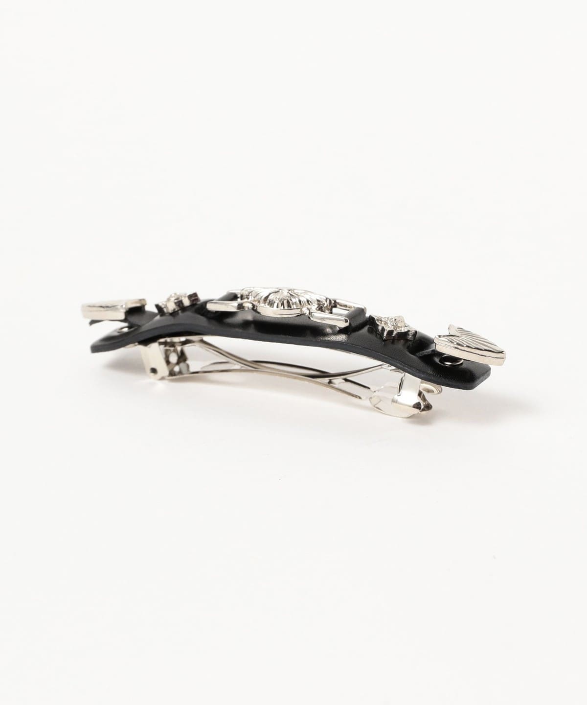 Ray BEAMS（レイ ビームス）TOGA TOO / METAL LEATHER BARRETTE SMALL