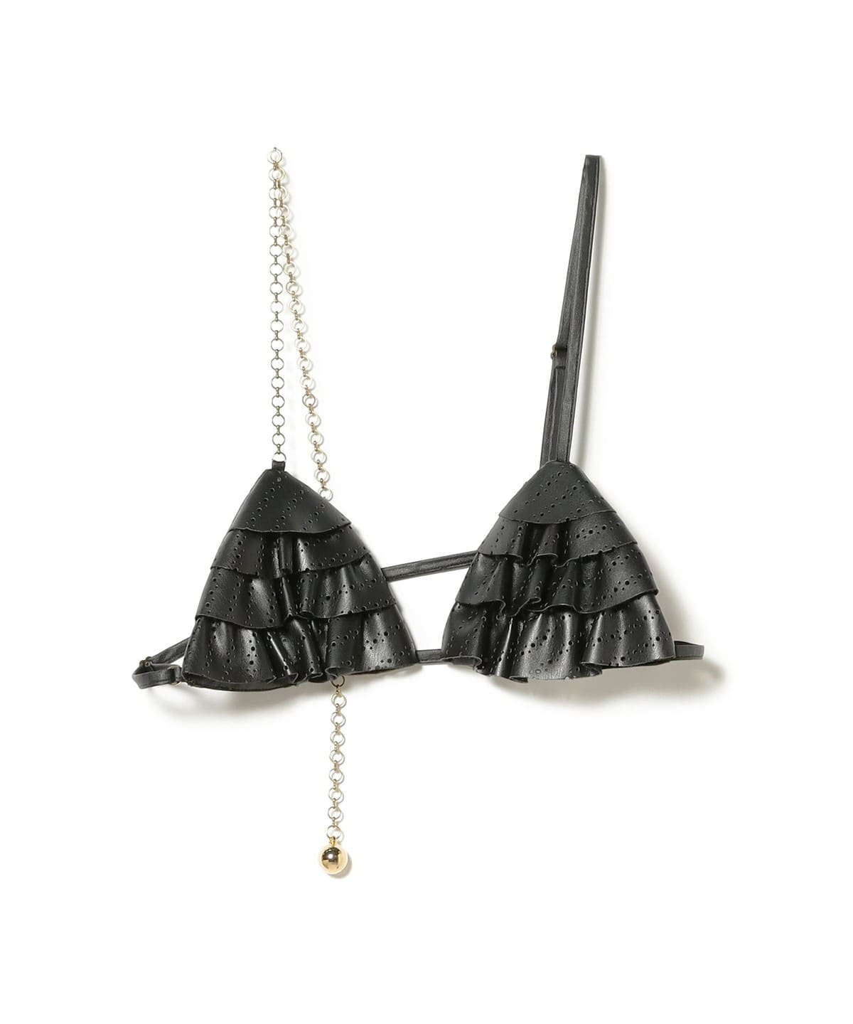 MUL PLA / Frill Bra トップス WOMEN BLACK ONE SIZE MUL PLA / Frill Bra トップス WOMEN BLACK ONE SIZE