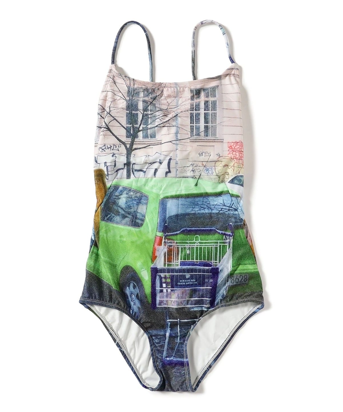 PISCESS / Photo Graphic One Piece Swimsuit アウトドア・スポーツ WOMEN GREEN M PISCESS / Photo Graphic One Piece Swimsuit アウトドア・スポーツ WOMEN GREEN M