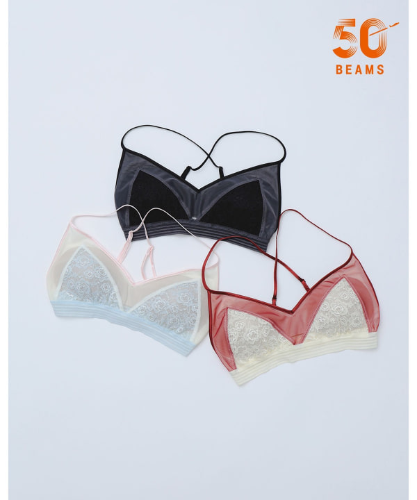 【別注】cooomy. / 三角 ブラ 右:CREAM