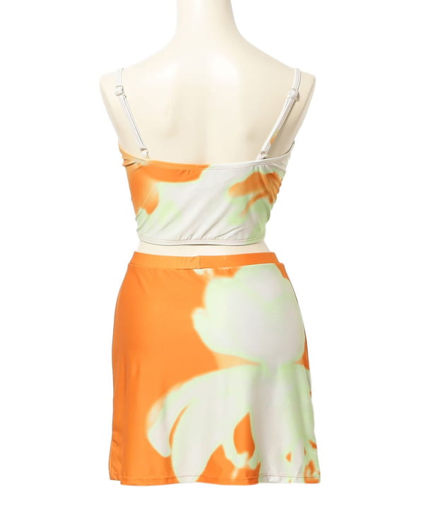 PISCESS / Flower Tube Top Skirt Set