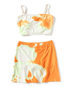 PISCESS / Flower Tube Top Skirt Set
