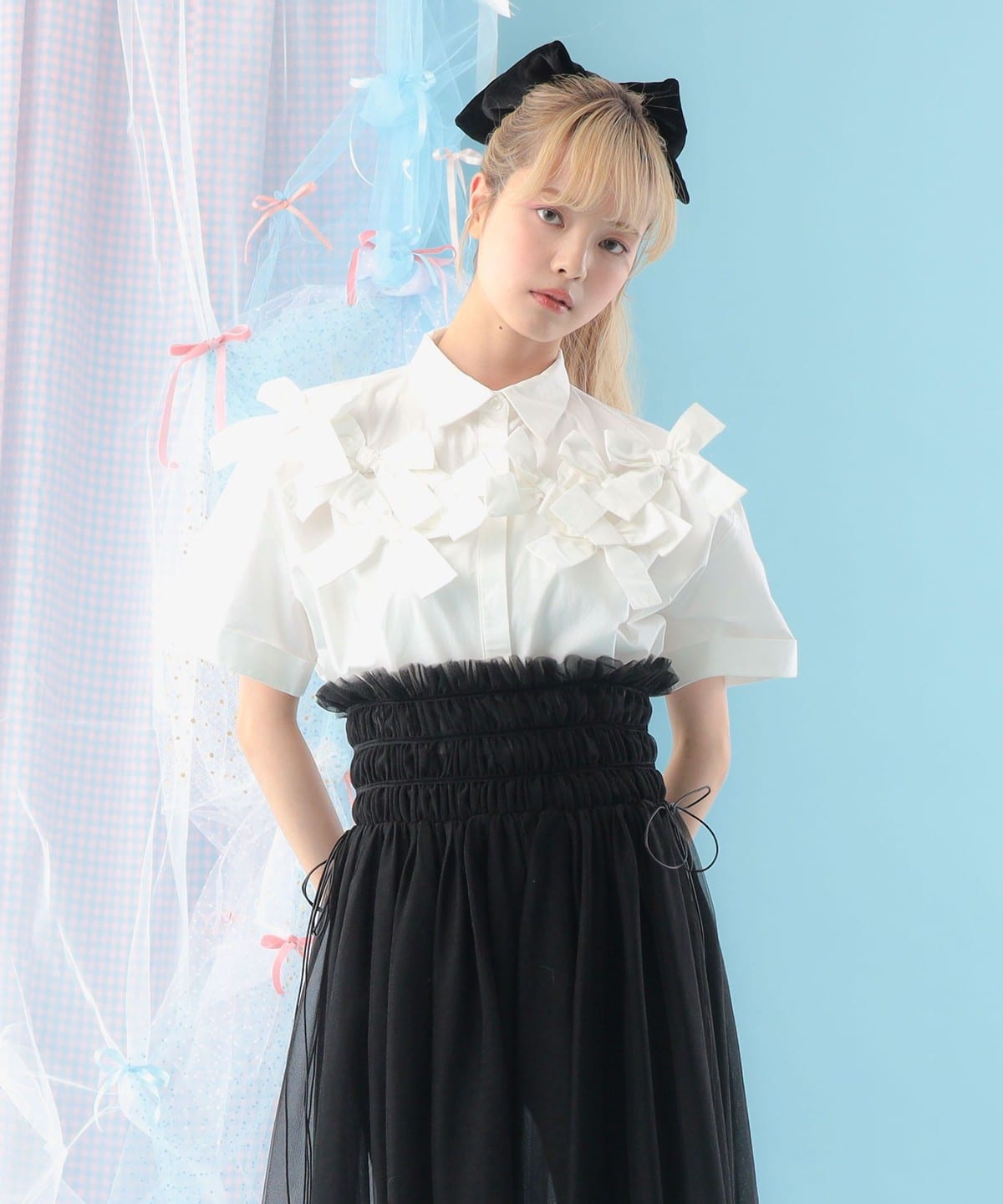CAROLINA GLASER（カロリナ グレイサー）リボン いっぱい コットン