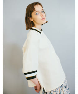 CAROLINA GLASER / ライン入り ポロシャツ