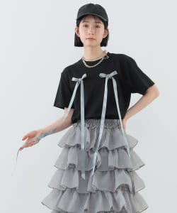ロングリボン コットン Tシャツ