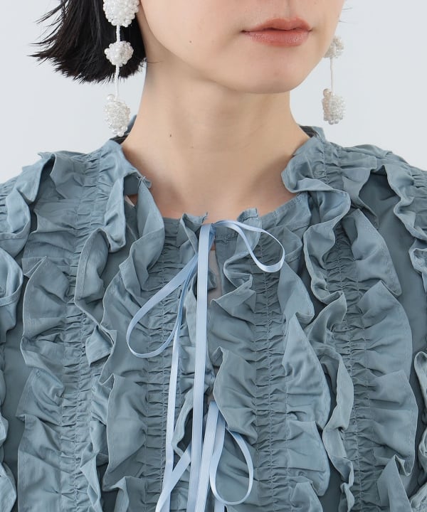 CAROLINA GLASER（カロリナ グレイサー）リボン フリル ショート