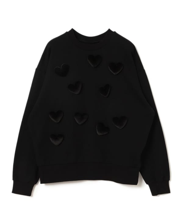 SHEER FRILL SWEAT/シアーフリルスウェット[品番：MKSW0060350