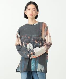 CAROLINA GLASER / 総プリント ロングＴシャツ