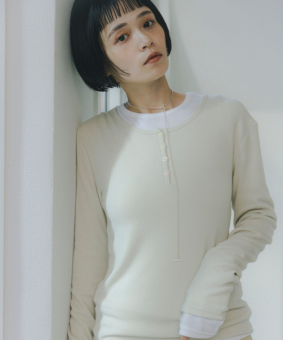 Mai / アンサンブル カットソー Tシャツ・カットソー WOMEN IVORY ONE SIZE Mai / アンサンブル カットソー Tシャツ・カットソー WOMEN IVORY ONE SIZE