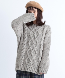 CAROLINA GLASER / 手編み ローゲージ ニット
