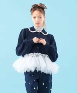 チュール カーディガン