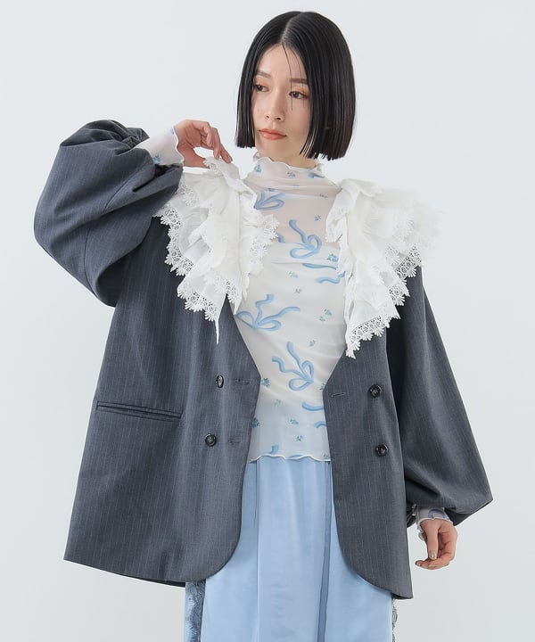 CAROLINA GLASER（カロリナ グレイサー）襟付きジャケット