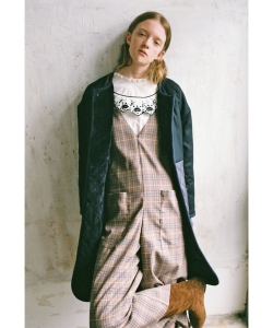 CAROLINA GLASER / グレンチェック サロペット