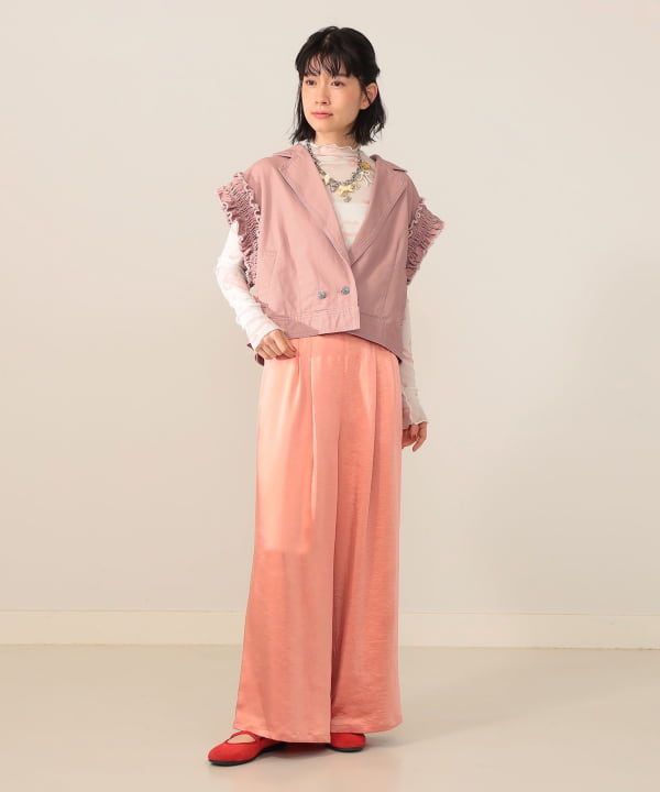 CAROLINA GLASER フリルブルゾン CAROLINA GLASER（カロリナ グレイサー）【+15%ポイントUP