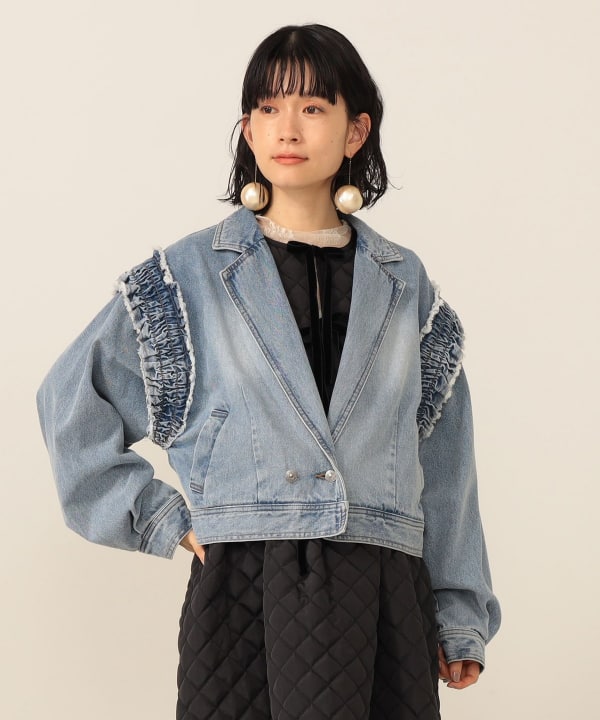 CAROLINA GLASER フリルブルゾン CAROLINA GLASER（カロリナ グレイサー）の「CAROLINA GLASER