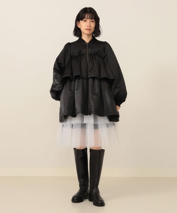 CAROLINA GLASER カロリナ グレイサー 中綿 ブルゾン 黒 CAROLINA GLASER（カロリナ グレイサー）Aya / ベスト付き