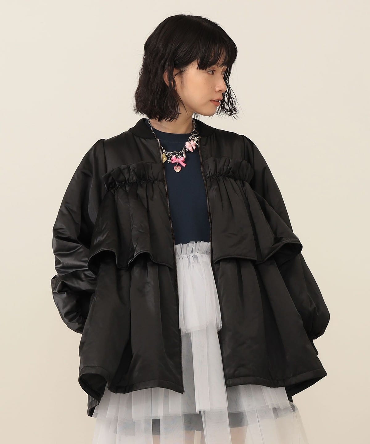 CAROLINA GLASER カロリナ グレイサー 中綿 ブルゾン 黒 楽天市場】【SALE／50%OFF】中綿ブルゾン CAROLINA GLASER