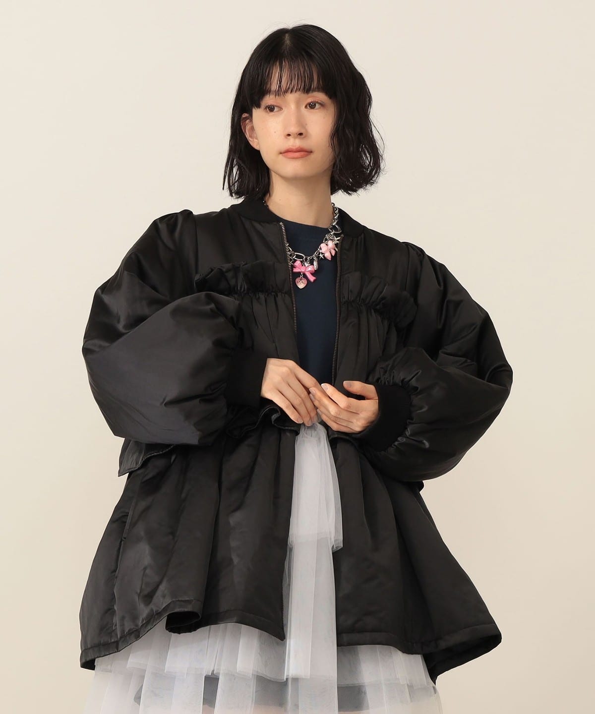 CAROLINA GLASER カロリナ グレイサー 中綿 ブルゾン 黒 楽天市場】【SALE／50%OFF】中綿ブルゾン CAROLINA GLASER