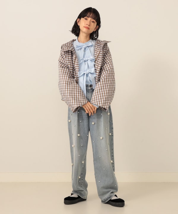 CAROLINA GLASER（カロリナ グレイサー）ギンガムチェック ブルゾン