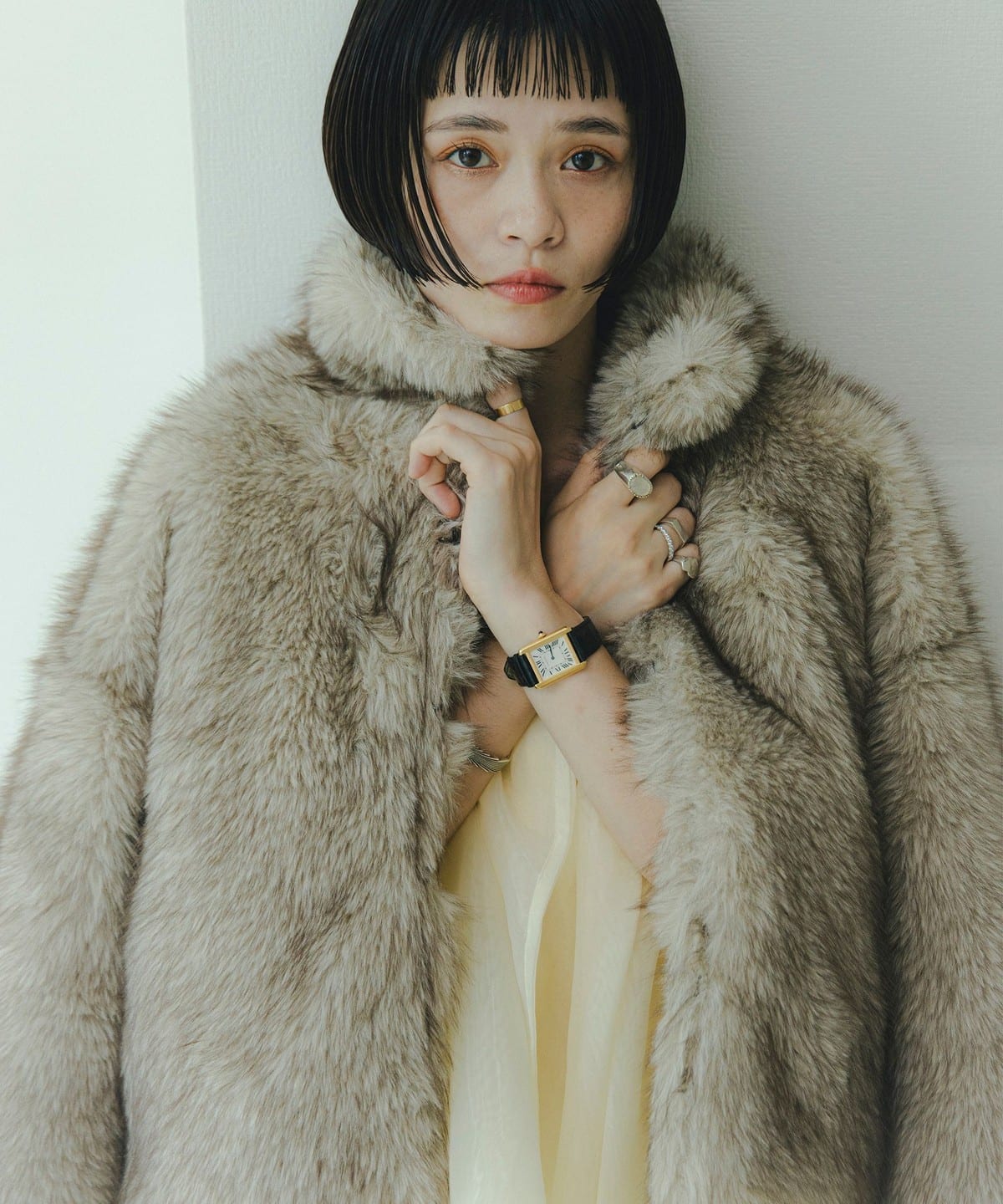 karinshige　ソロイストバルーンシェイプド ファーコート CAROLINA GLASER（カロリナ グレイサー）Mai / ファー コート（コート