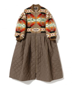PENDLETON × CAROLINA GLASER / 別注 キルティング ロングコート