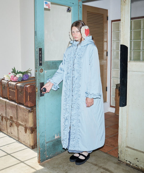 CAROLINA GLASER カロリナ グレイサー　ロングコート CAROLINA GLASER（カロリナ グレイサー）フリルフード ロング