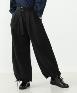 CAROLINA GLASER / ベルト付き タックパンツ