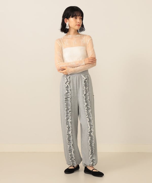 ★新品タグ/ビームス/CAROLINA GLASER /リップストップ パンツ★ CAROLINA GLASER（カロリナ グレイサー）テーパードシルエット