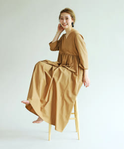 CAROLINA GLASER / 七分袖 ロングワンピース