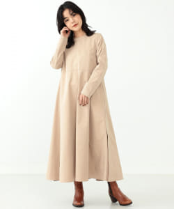 CAROLINA GLASER / バック2枚仕立て ロングワンピース