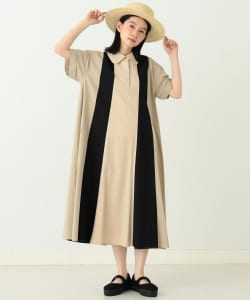 CAROLINA GLASER / 配色シャツワンピース
