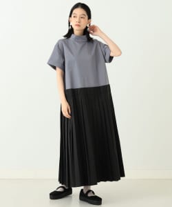 CAROLINA GLASER / 配色タックスカート ワンピース