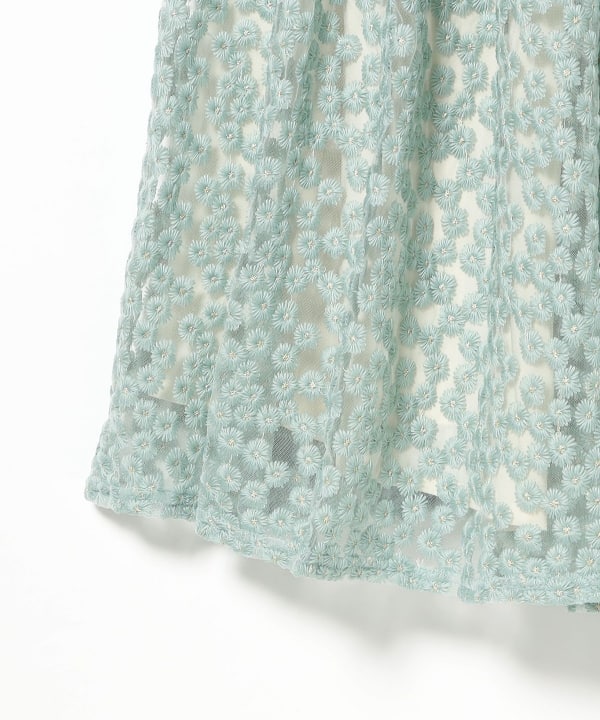 CAROLINA GLASER（カロリナ グレイサー）刺繍フラワー ロング