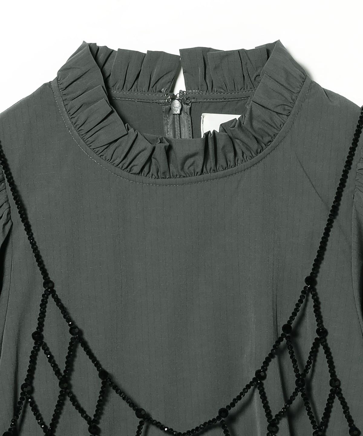 CAROLINA GLASER（カロリナ グレイサー）ビーズビスチェ付 ワンピース