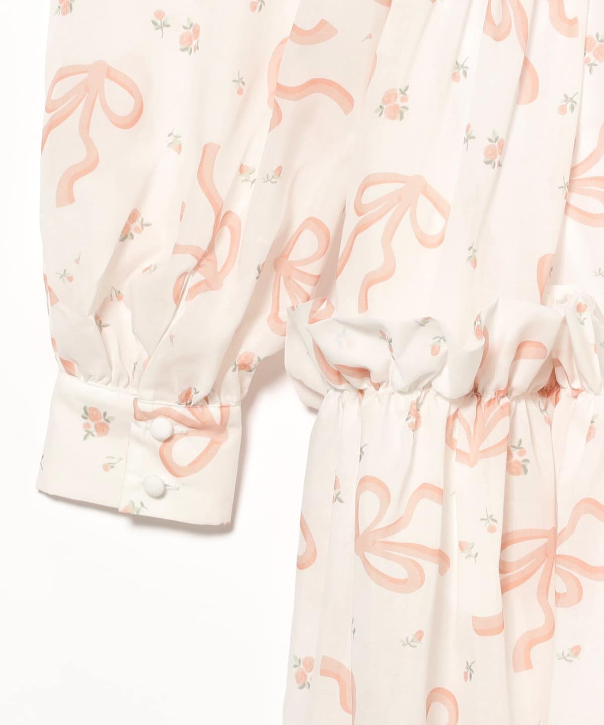 CAROLINA GLASER（カロリナ グレイサー）フラワーリボン柄 ティアード