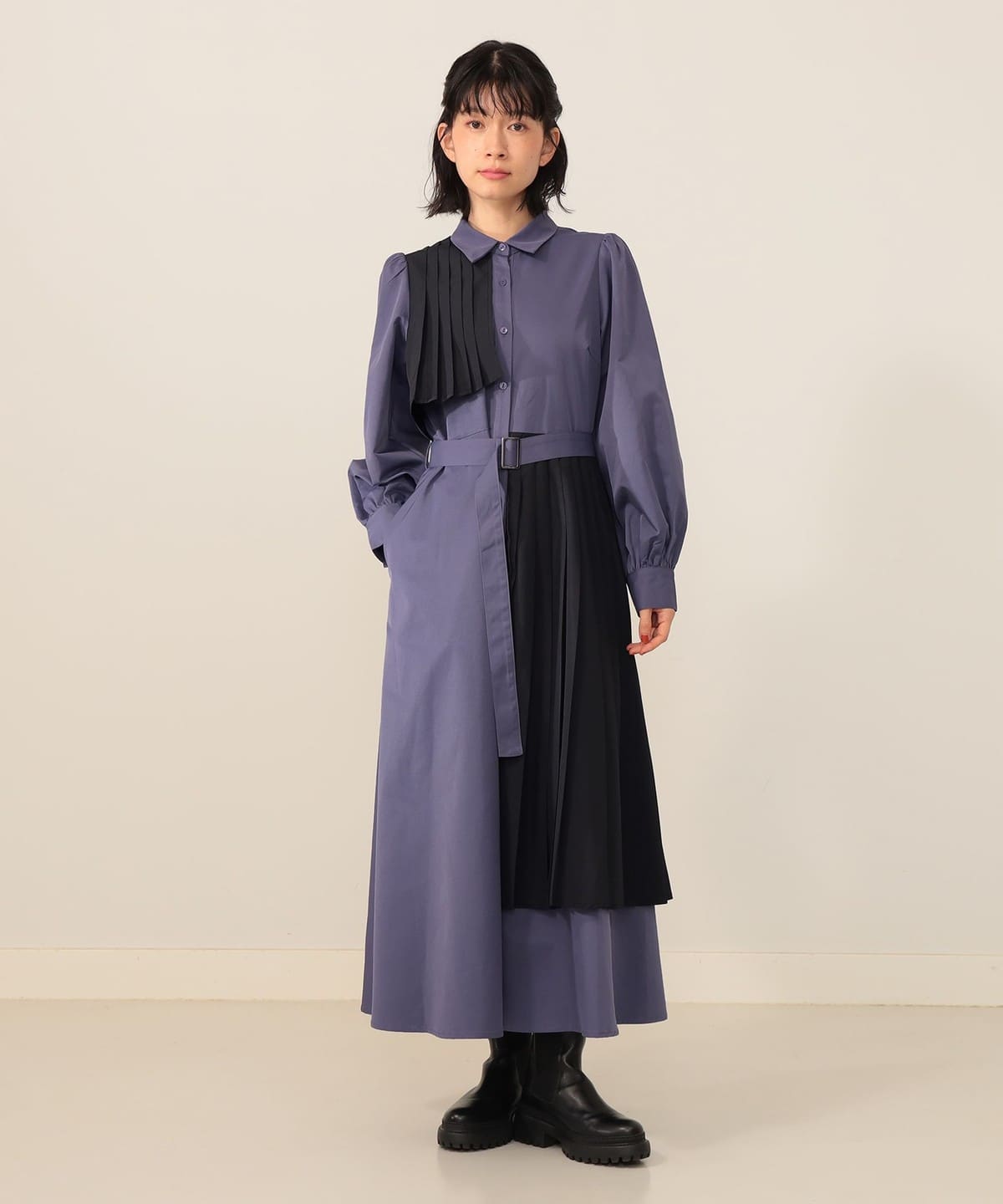 CAROLINA GLASER ワンピース　F 新品 CAROLINA GLASER（カロリナ グレイサー）刺繍フラワー ベロア